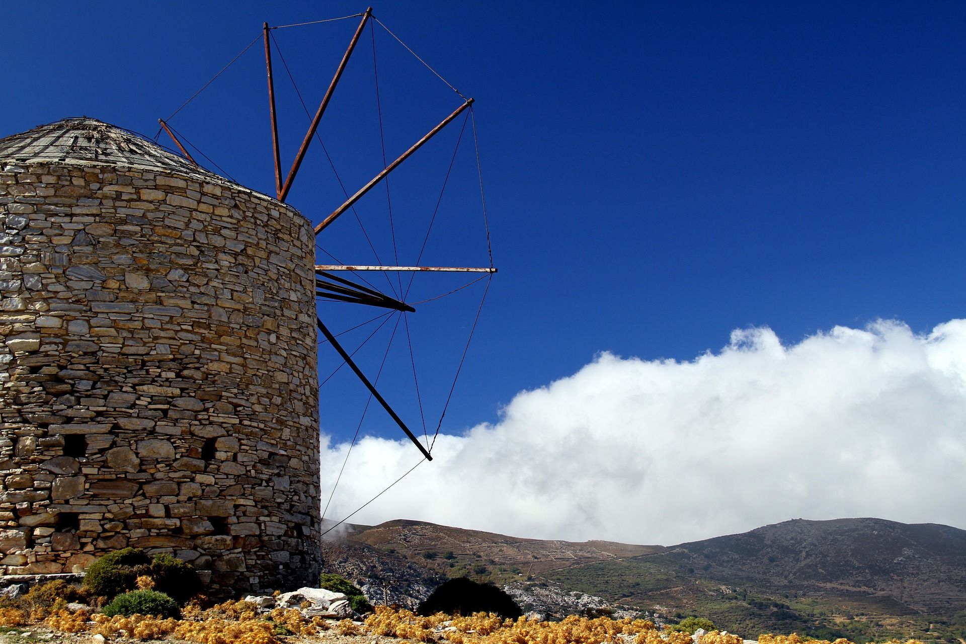 Molen op Naxos - Combinatiereis Cycladen: Naxos en Mykonos